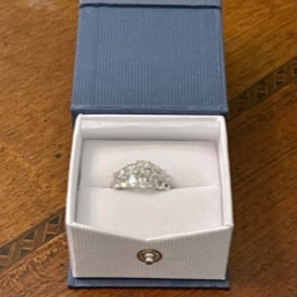 Size 7.25 Natural 2.10 ct Petalite & Zircon Designer Ring - Picture 4 of 4